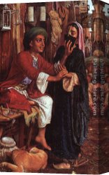 Maker Canvas Paintings - The Lantern Maker's Courtship by William Holman Hunt