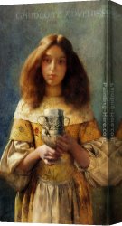 Graces Canvas Paintings - The Grace Cup by William John Wainwright