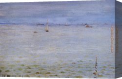 William Merritt Chase Canvas Paintings - Seascape by William Merritt Chase
