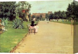 Wivenhoe Park Essex Canvas Paintings - The Park by William Merritt Chase