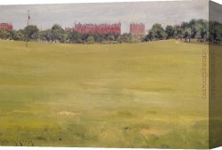 William Merritt Chase Canvas Paintings - View from Central Park by William Merritt Chase