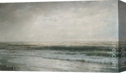 William Trost Richards Canvas Paintings - New Jersey Beach by William Trost Richards