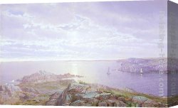 William Trost Richards Canvas Paintings - Rocky Cove by William Trost Richards