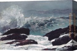 Homer Canvas Paintings - Maine Coast by Winslow Homer