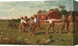 Homer Canvas Paintings - Snap the Whip by Winslow Homer