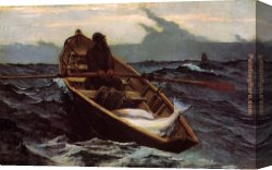Homer Canvas Paintings - The Fog Warning by Winslow Homer