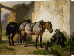 A Special Moment I Canvas Paintings - A Moment of Rest by Wouter Verschuur