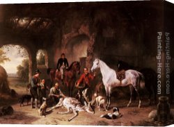 Return Canvas Paintings - The Return from the Hunt by Wouter Verschuur