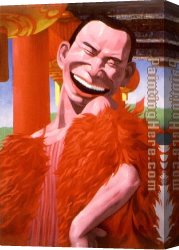 The Beautiful Woman Without Mercy Canvas Paintings - Beautiful Woman by Yue Minjun