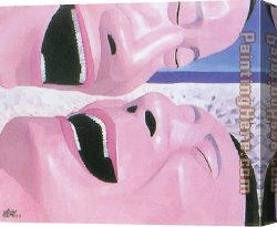 A Holiday Gathering Canvas Paintings - Holiday by Yue Minjun