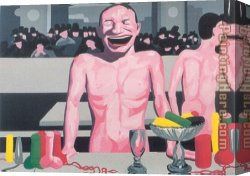 Manet Canvas Paintings - You're So Manet by Yue Minjun