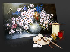 Martin Johnson Heade White Orchid and Hummingbird art painting