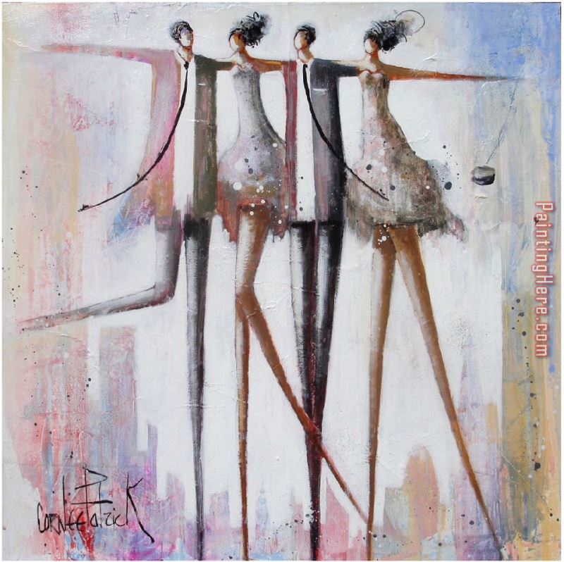 Dancers painting - 2011 Dancers art painting