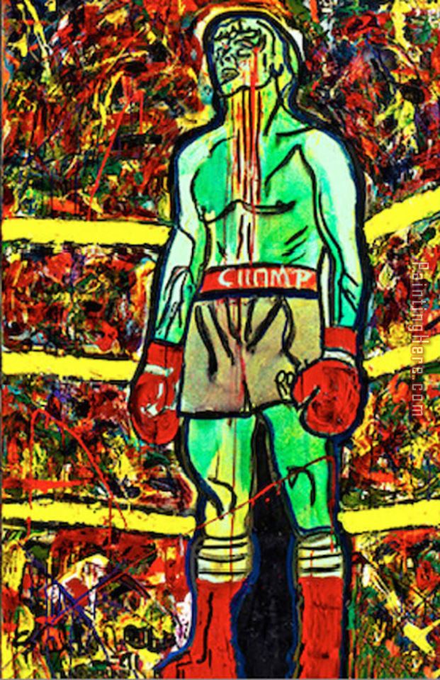 Boxing Champ painting - 2017 new Boxing Champ art painting