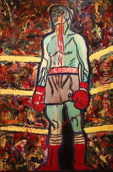 Boxing Champion painting - 2017 new Boxing Champion art painting