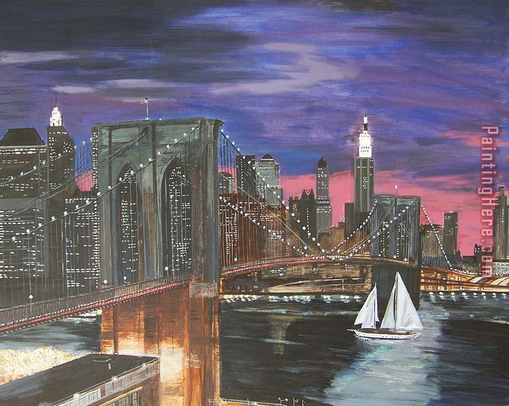 Brooklyn Bridge painting - 2017 new Brooklyn Bridge art painting
