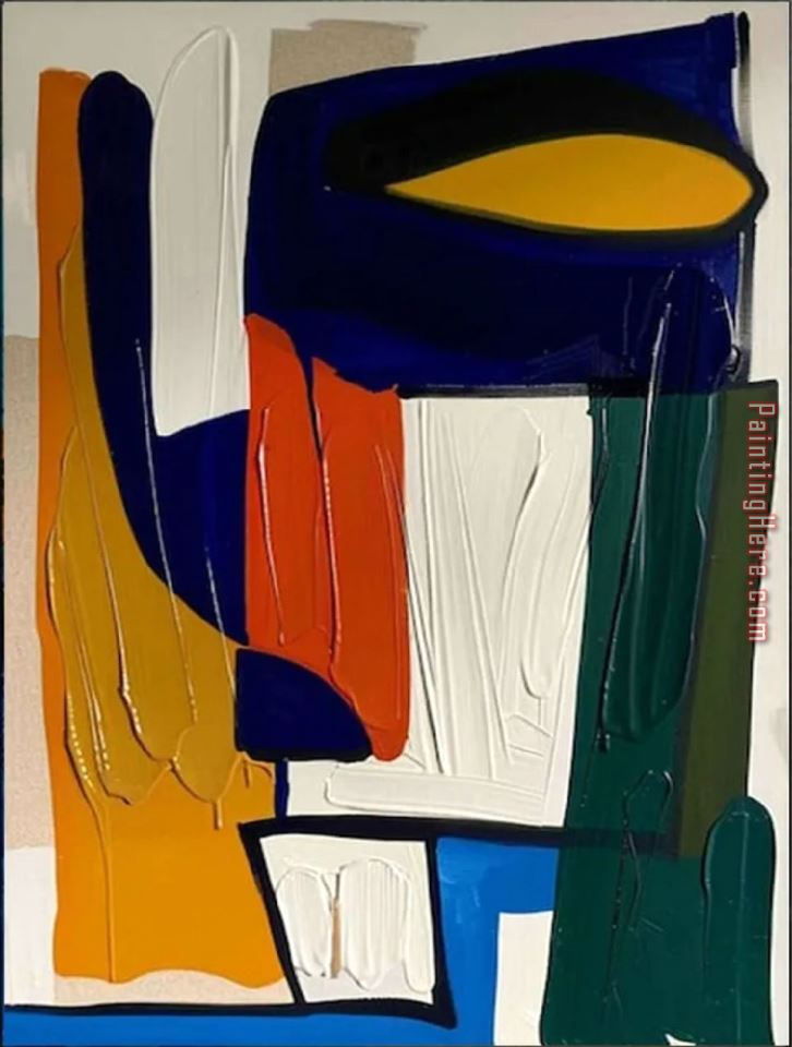 Colorful Impasto painting - 2017 new Colorful Impasto art painting