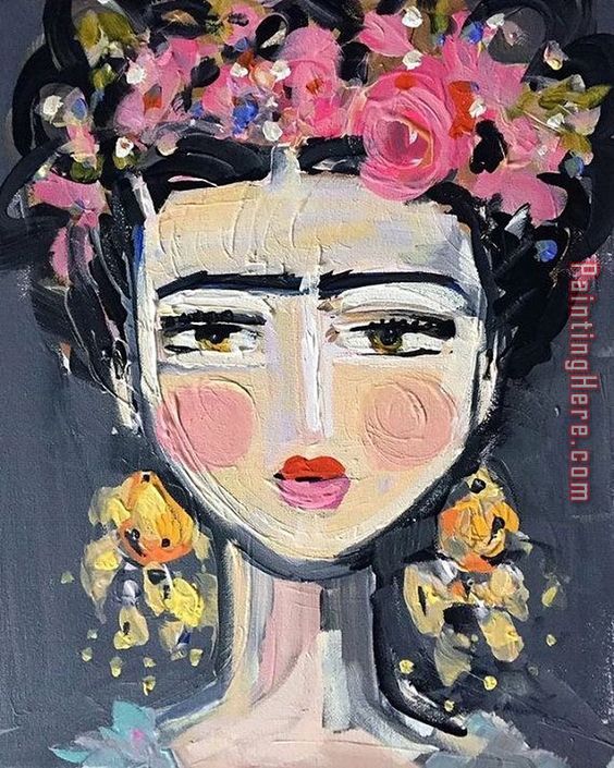 Girl Folk Art painting - 2017 new Girl Folk Art art painting