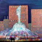 Chicago Buckingham Fountain at Night by 2017 new