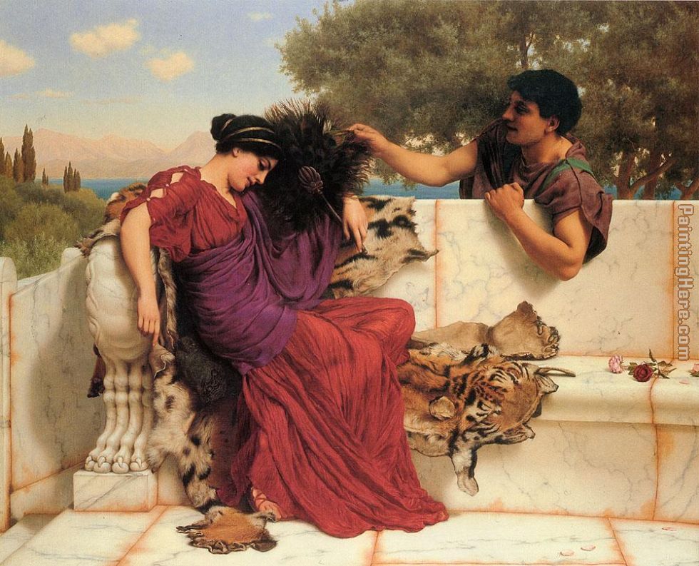 The Old Old Story painting - John William Godward The Old Old Story art painting