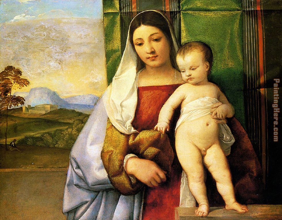 The Gipsy Madonna painting - Titian The Gipsy Madonna art painting