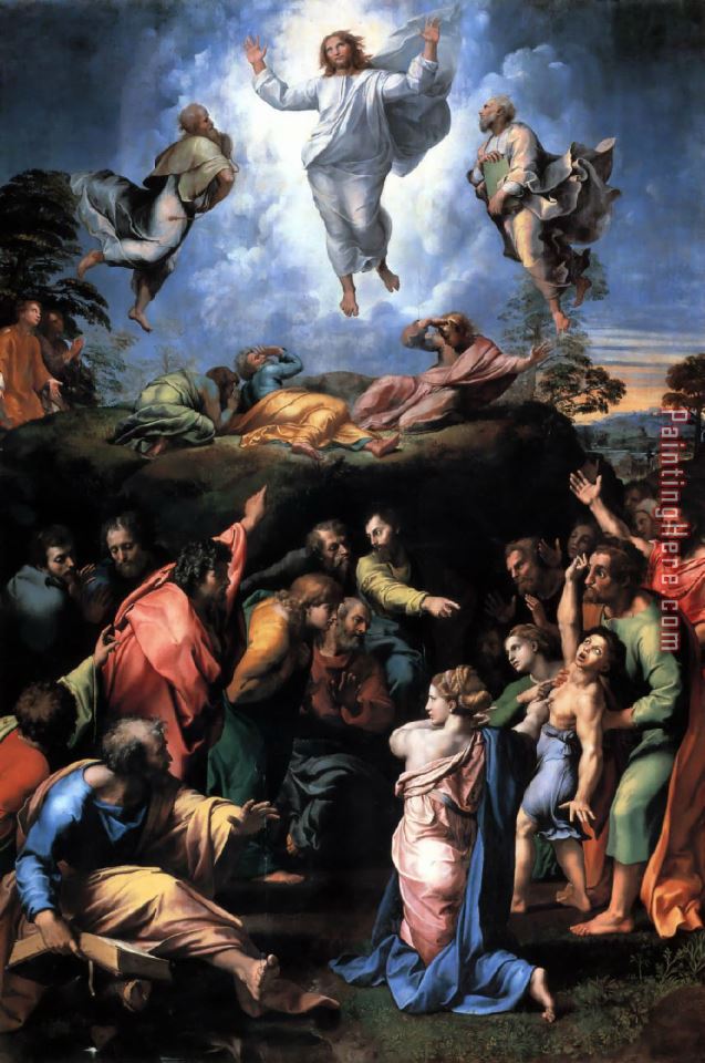 Transfiguration painting - Raphael Transfiguration art painting