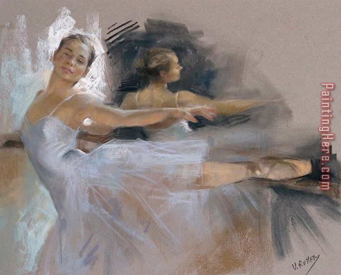 Ballet Dancer painting - Vicente Romero Redondo Ballet Dancer art painting