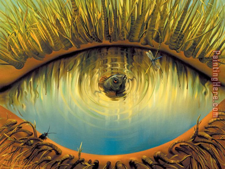 Contemplations of The Creatures painting - Vladimir Kush Contemplations of The Creatures art painting