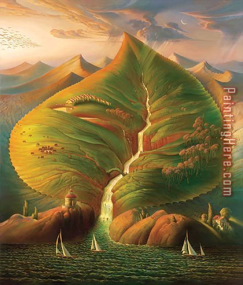 Ocean Sprout painting - Vladimir Kush Ocean Sprout art painting
