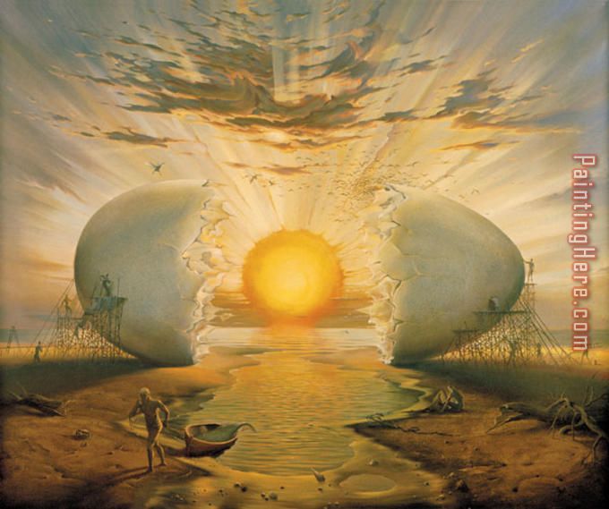 Sunrise by The Ocean painting - Vladimir Kush Sunrise by The Ocean art painting