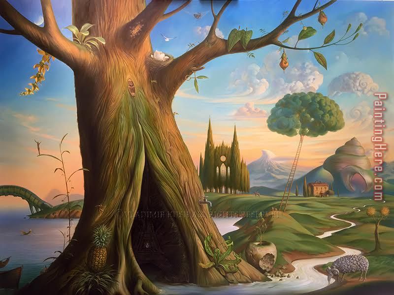 Vladimir Kush Tree of Life painting anysize 50% off - Tree of Life