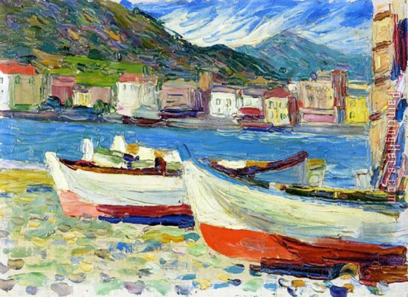 Rapallo Boats painting - Wassily Kandinsky Rapallo Boats art painting